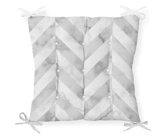 Minimalist Cushion Covers Gray White Marble Székpárna 40x40 cm