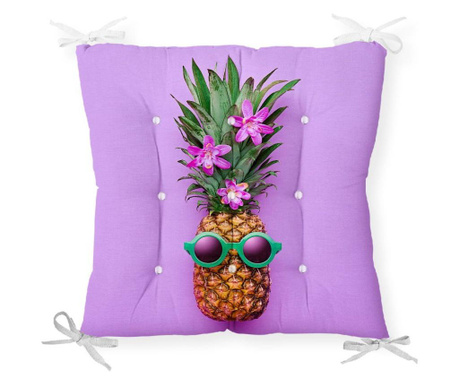 Възглавница за седалка Minimalist Cushion Covers Purple Ananas