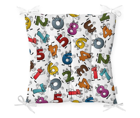Poduszka na siedzisko Minimalist Cushion Covers Numbers and Letters 40x40 cm