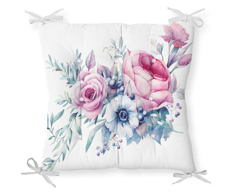Poduszka na siedzisko Minimalist Cushion Covers Beautiful Flowers 40x40 cm