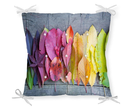 Minimalist Cushion Covers Colorful Leaves Four Season Székpárna 40x40 cm