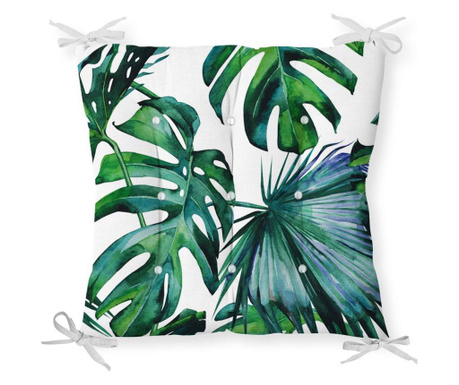 Minimalist Cushion Covers Green Banana Leaf Székpárna 40x40 cm