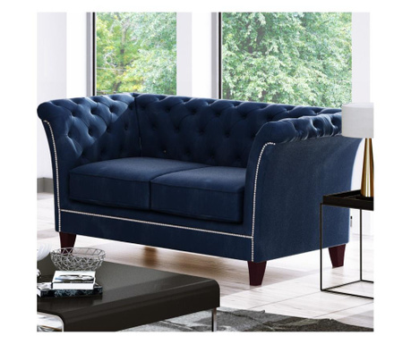 Derby Navy Blue Kétszemélyes kanapé