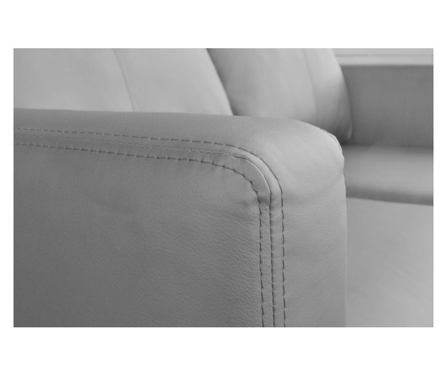 Canapea 3 locuri Ropez, Boston Gray, gri, 220x86x68 cm