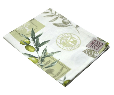 Servet de bucatarie Textile4home, Living, bumbac, poliester, 35x45 cm, verde oliv