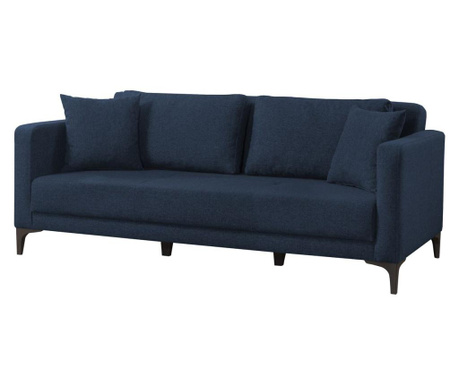 Gauge Concept Navy Blue Kihúzható háromszemélyes kanapé