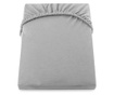 Cearsaf de pat cu elastic Decoking, Amber, bumbac, 120x200 cm, otel