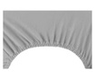 Cearsaf de pat cu elastic Decoking, Amber, bumbac, 120x200 cm, otel