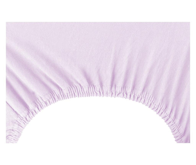 Cearsaf de pat cu elastic Decoking, Amber, bumbac, 140x200 cm