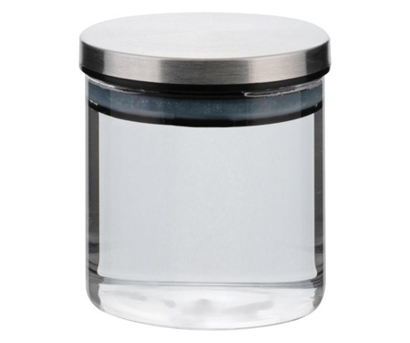 Borcan cu capac ermetic Axentia, sticla borosilicata, transparent/argintiu, 300 ml