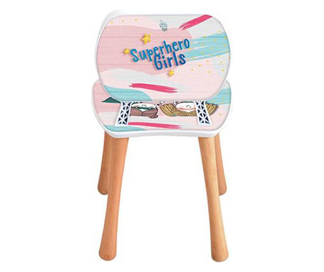 Scaun pentru copii Popcorn, multicolor, 36x32x60 cm