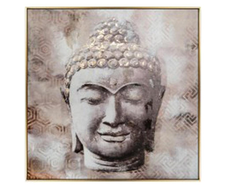 Tablou canvas Bouddha Gold, 102x102 cm