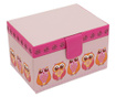 Cutie pentru bijuterii Owlivia, Friedrich|23, material sintetic, roz trandafiriu