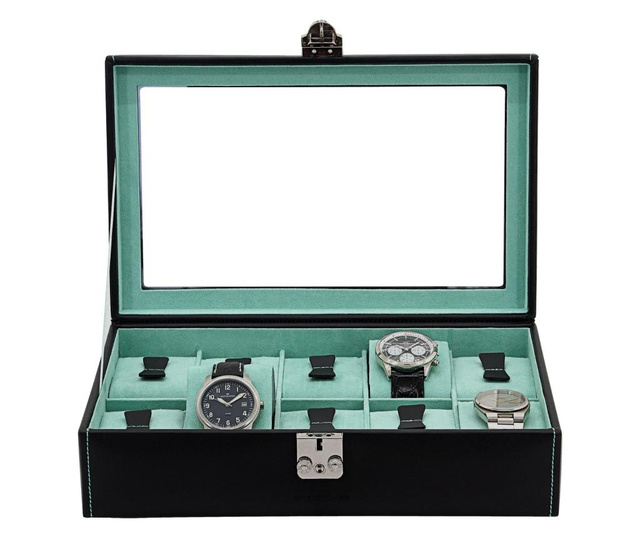 Cutie pentru ceasuri Infinity, Friedrich|23, piele, neagra