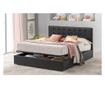 Pat cu lada rabatabila Abra Promo Dolce Dormire Negru 200x200 cm