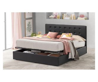 Pat cu lada rabatabila Abra Promo Dolce Dormire Negru 200x200 cm