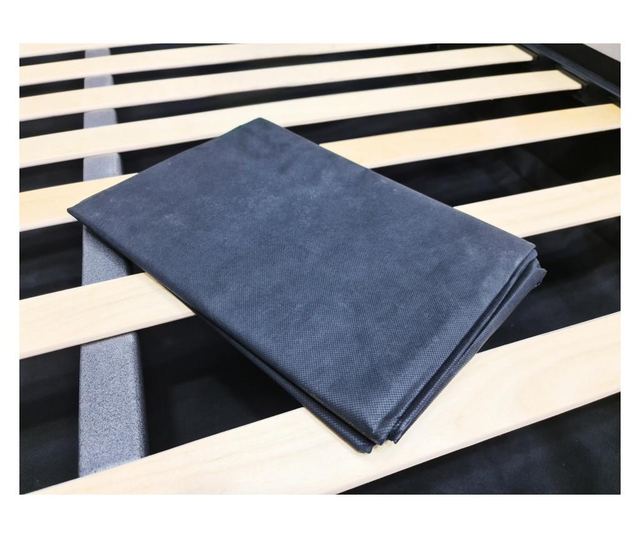Pat cu lada rabatabila Abra Promo Dolce Dormire Negru 200x200 cm