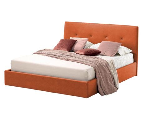 Pat cu lada rabatabila Tiamo Promo Dolce Dormire Portocaliu Teflonat Anti-Pete 180x200 cm