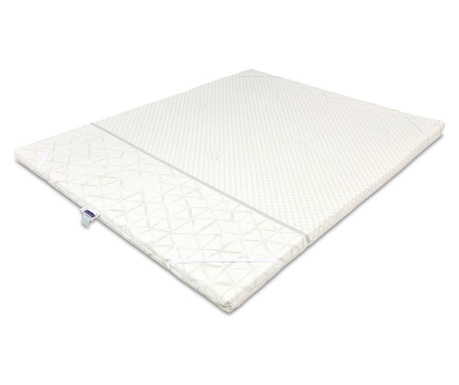 Topper 7 cm, 140x200, Husa Bio Bumbac Detasabila, Amo Dormire 