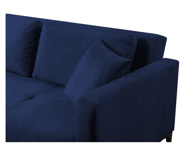 Kauč trosjed na razvlačenje Velvet Navy Blue