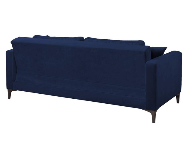 Kauč trosjed na razvlačenje Velvet Navy Blue