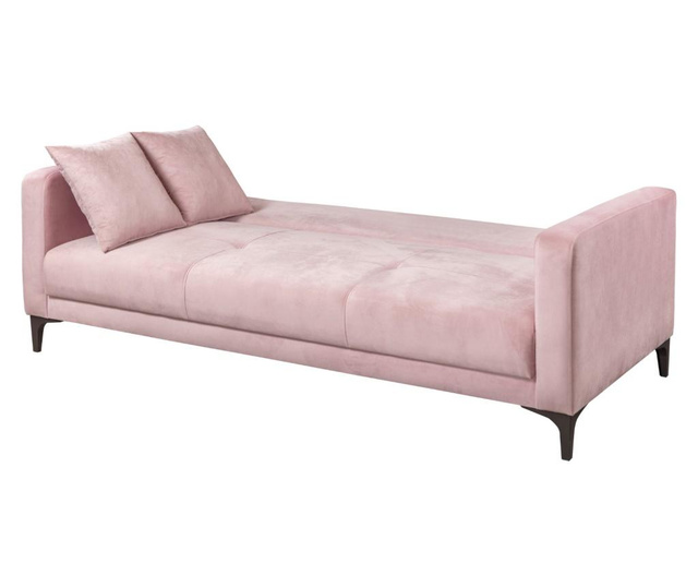 Velvet Pink Kihúzható háromszemélyes kanapé