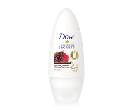 Dámsky guličkový dezodorant Dove Cocoa Hibiscus 50 ml