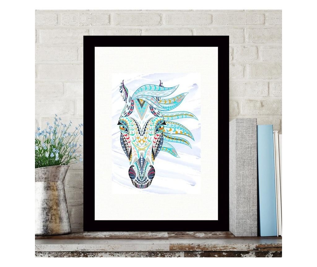 Tablou Harlow, rama 100% MDF, 24x29 cm, multicolor