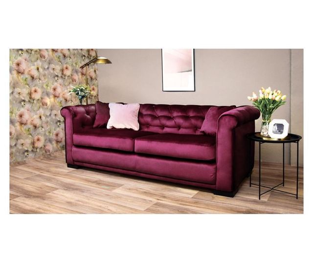 3 местно канапе Chesterfield Berna Wine