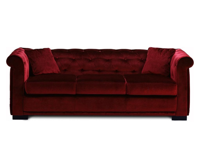 Chesterfield Zurich Rubin Háromszemélyes kihúzható kanapé