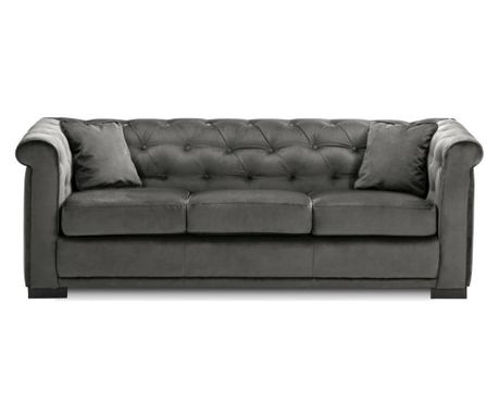 Canapea extensibila 3 locuri Chesterfield Zurich Anthracit