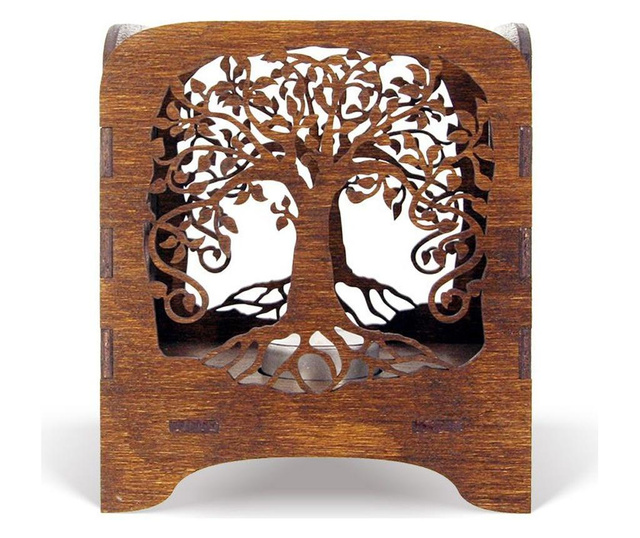 Suport pentru lumanare Redowl Craft, Tree of Life