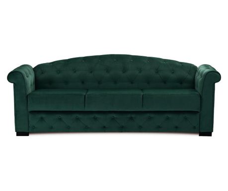Canapea extensibila 3 locuri Chesterfield Davos Louvru Green