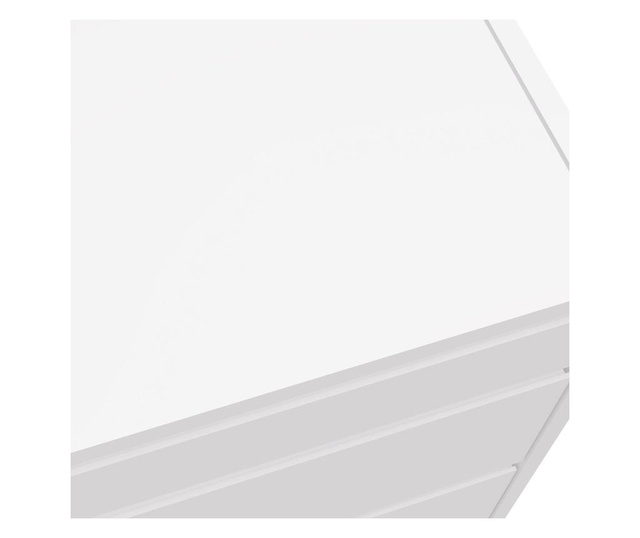 Comoda Salesfever, MDF, 45x40x110 cm, alb/auriu