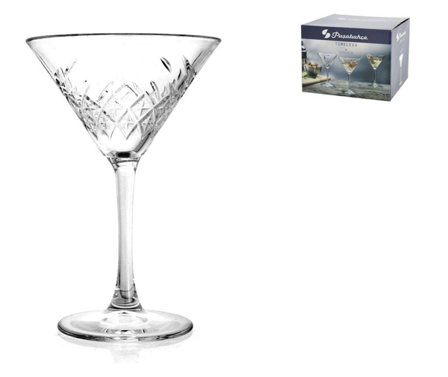 Set 4 čaše za martini Timeless 230 ml