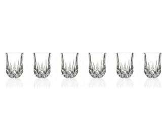 Set 6 Pahare Liquer Luxion Rcr Crystaleria, sticla cristalina, 28x21x18 cm