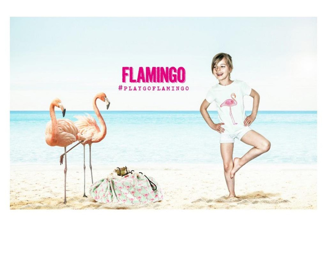 Covor joaca si organizator jucarii Flamingo Play&Go