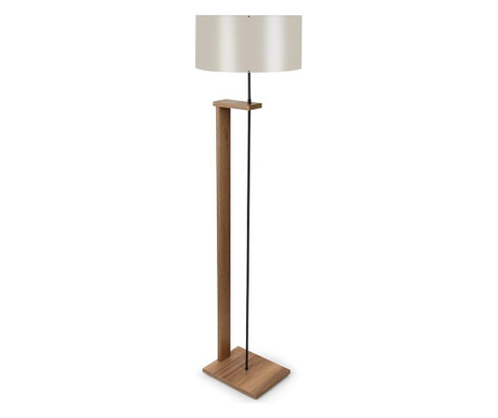 RESIGILAT Lampadar Insignio, lemn de fag, max. 60 W, alb/maro nuc, 38x38x150 cm