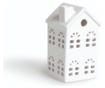Suport pentru lumanare Excelsa, Little Home, ceramica, 8x8x15 cm, alb
