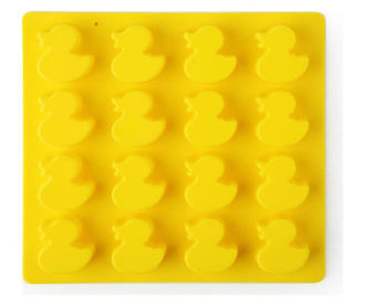 Forma pentru praline Excelsa, silicon, galben, 16x14x2 cm