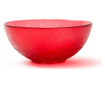 Bol Excelsa, Red Arabesque, sticla centrifugata, rosu, 23x23x10 cm