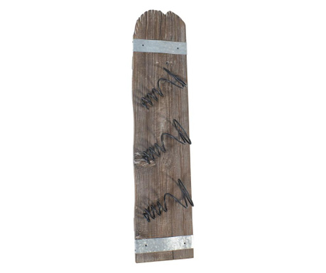 Suport pentru sticle Novita Home, lemn de brad, 19x3x78 cm,...