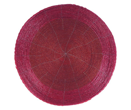 Set 4 suporturi pentru farfurii Novita Home, bumbac, 35 cm, rosu
