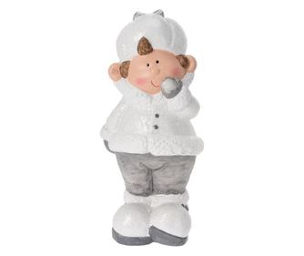Fiú figura téli ruhában, álló, 22 cm