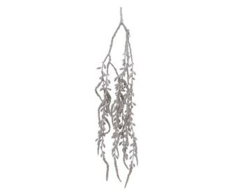 Crenguta artificiala de agatat, argintiu, 86 cm Decodepot, plastic, 23x8x86 cm, argintiu