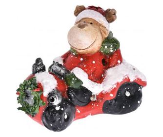 Figurina, ren pe tractor, LED, 13.5 cm