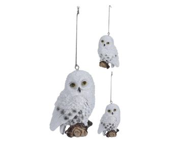 Figurina cu agatatoare, bufnita, 10 cm