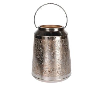 Felinar metalic, auriu antichizat, 31 cm