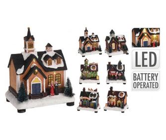 Decoratiune casuta scena XMAS, LED