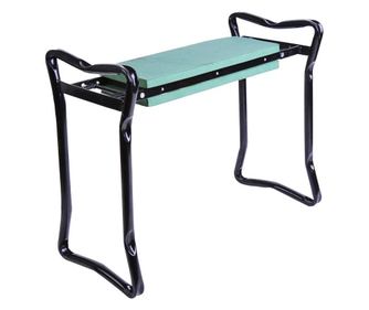 Outsunny Scaun De Ingenuncheat Pentru Gradinarit Pliabil In Otel Cu Perna In Spuma 58x28x49cm